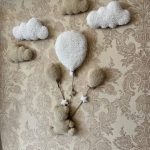 دیوارکوب اتاق کودک تدی | دکوراسیون دست‌ساز اتاق نوزاد